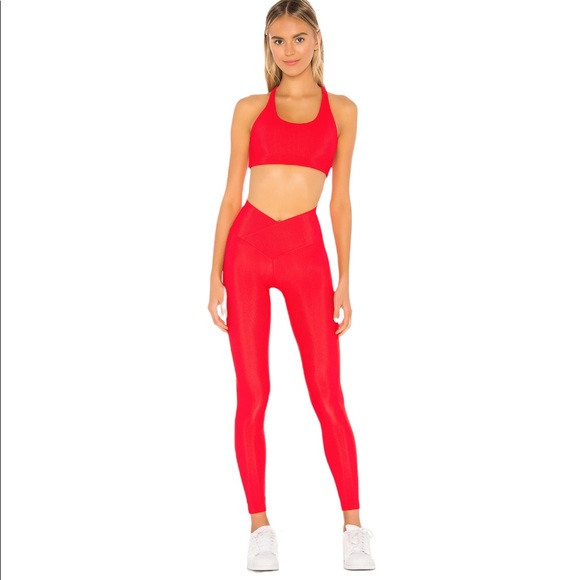 Beach Riot Pants - NWT | Beach Riot | Cara Ribbed Legging in Red | Size Medium